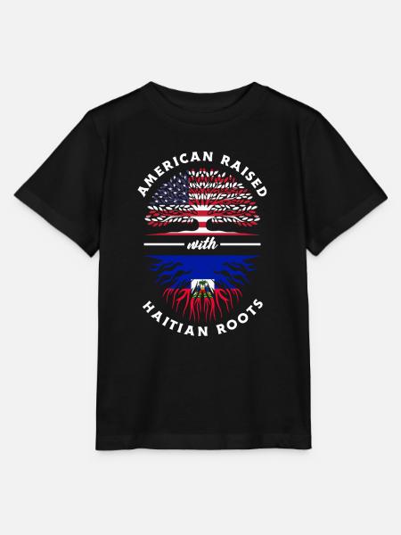 Proud Haitian Haiti Flag - Stanley/Stella Kinder T-Shirt MINI CREATOR  - Schwarz