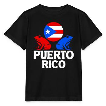 National Animal Puerto Rico Puerto Rican Boricua - Stanley/Stella Kinder T-Shirt MINI CREATOR  - Schwarz - Vorne - Mikhail (115cm)
