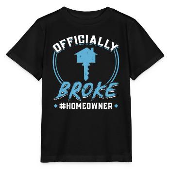 Offiziell Pleite - Neuer Hausbesitzer - Stanley/Stella Kinder T-Shirt MINI CREATOR  - Schwarz - Vorne - Mikhail (115cm)