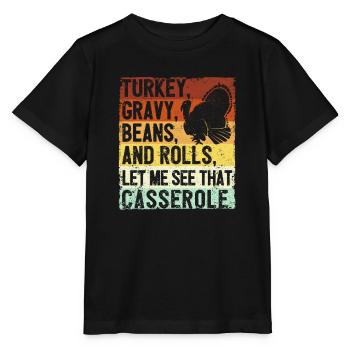 Haricots et rouleaux de sauce à la dinde Laissez-moi - T-shirt bio MINI CREATOR Stanley/Stella Enfant - noir - Devant - Mikhail (115cm)