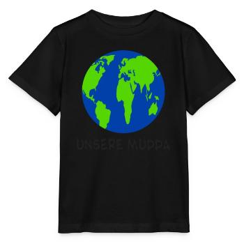 Klimaschutz Unsere Mudda Klimawandel - Stanley/Stella Kinder T-Shirt MINI CREATOR  - Schwarz - Vorne - Mikhail (115cm)