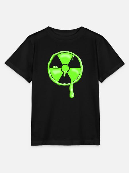Lustiges Design Radioaktiv - Stanley/Stella Kinder T-Shirt MINI CREATOR  - Schwarz