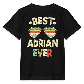 Adrian Name Geschenk Geburtstag - Stanley/Stella Kinder T-Shirt MINI CREATOR  - Schwarz - Vorne - Mikhail (115cm)