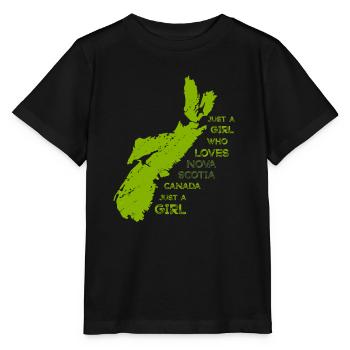 GOWILD - Just a girl who loves Nova Scotia - Stanley/Stella MINI CREATOR Kids’ T-Shirt - black - Front - Mikhail (115cm)