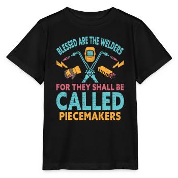 Schweißer Schweißen - Stanley/Stella Kinder T-Shirt MINI CREATOR  - Schwarz - Vorne - Mikhail (115cm)