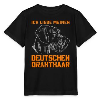 Hund Hundebesitzer - Stanley/Stella Kinder T-Shirt MINI CREATOR  - Schwarz - Vorne - Mikhail (115cm)