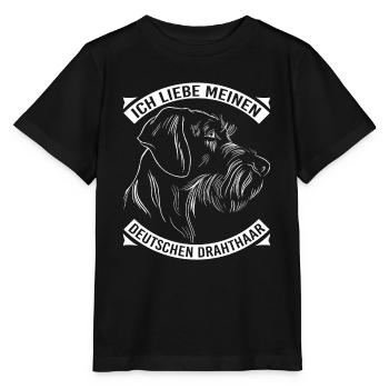 Hund Hundebesitzer - Stanley/Stella Kinder T-Shirt MINI CREATOR  - Schwarz - Vorne - Mikhail (115cm)