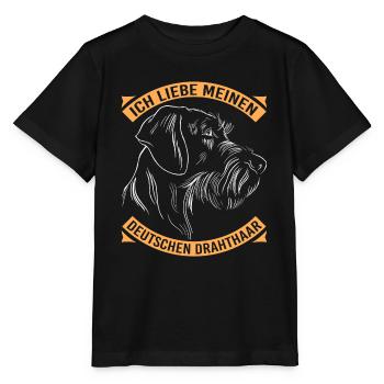 Hund Hundebesitzer - Stanley/Stella Kinder T-Shirt MINI CREATOR  - Schwarz - Vorne - Mikhail (115cm)