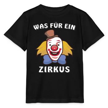 WAS FÜR EIN ZIRKUS - Stanley/Stella Kinder T-Shirt MINI CREATOR  - Schwarz - Vorne - Mikhail (115cm)