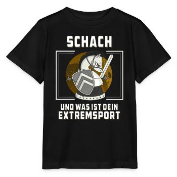 SCHACH UND WAS IST DEIN EXTREMSPORT - Stanley/Stella Kinder T-Shirt MINI CREATOR  - Schwarz - Vorne - Mikhail (115cm)