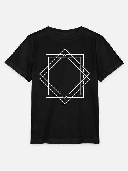 Rahmen Retro - Stanley/Stella Kinder T-Shirt MINI CREATOR - Schwarz