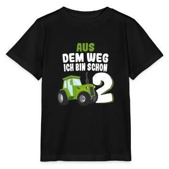 Lustige Bauernhof Traktor Geburtstag Geschenkideen - Stanley/Stella Kinder T-Shirt MINI CREATOR  - Schwarz - Vorne - Mikhail (115cm)