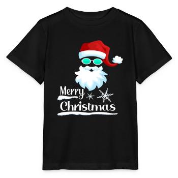 Santa Merry Christmas Santa Claus Santa Claus - Stanley/Stella MINI CREATOR Kids’ T-Shirt - black - Front - Mikhail (115cm)