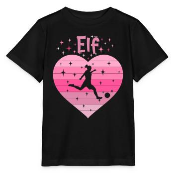 11. Geburtstag Fussball Fussballspielerin Mädchen - Stanley/Stella Kinder T-Shirt MINI CREATOR  - Schwarz - Vorne - Mikhail (115cm)