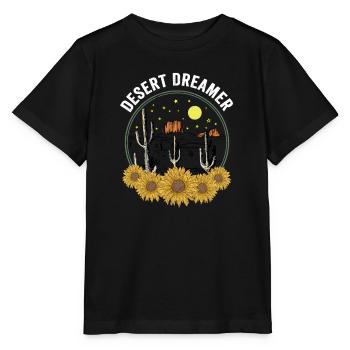 Desert Desert Landscape Wilderness Outback Country Roads - Stanley/Stella MINI CREATOR Kids’ T-Shirt - black - Front - Mikhail (115cm)