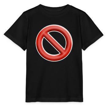 funny stop sign - Stanley/Stella MINI CREATOR Kids’ T-Shirt - black - Front - Mikhail (115cm)
