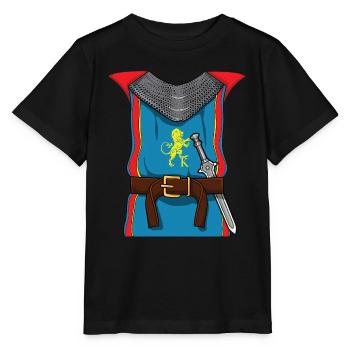 Funny Knight Warrior Costume For Halloween - Stanley/Stella Kinder T-Shirt MINI CREATOR  - Schwarz - Vorne - Mikhail (115cm)