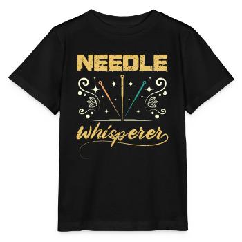 Needle whisperer acupuncturist - Stanley/Stella MINI CREATOR Kids’ T-Shirt - black - Front - Mikhail (115cm)