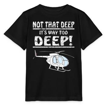 HÉLICOPTÈRE PAS SI PROFOND - T-shirt bio MINI CREATOR Stanley/Stella Enfant - noir - Devant - Mikhail (115cm)