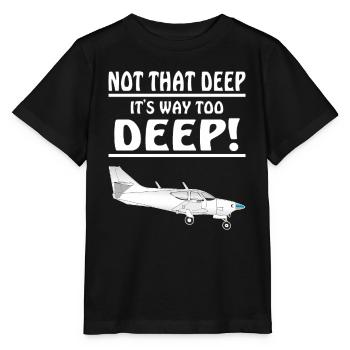 MOTORFLIEGER NOT THAT DEEP - Stanley/Stella MINI CREATOR Kids’ T-Shirt - black - Front - Mikhail (115cm)