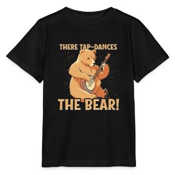 Tap-danse l’ours! - Denglish dit Denglish - T-shirt bio MINI CREATOR Stanley/Stella Enfant - noir - Devant - Mikhail (115cm)
