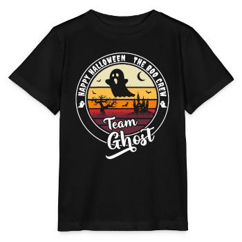 Happy Halloween Team Ghost "die Boo Crew" - Stanley/Stella Kinder T-Shirt MINI CREATOR  - Schwarz - Vorne - Mikhail (115cm)