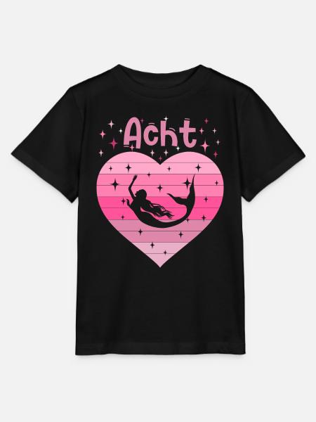 8. Geburtstag Meerjungfrau Schwimmerin Mädchen - Stanley/Stella Kinder T-Shirt MINI CREATOR - Schwarz