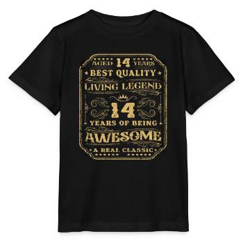 14 Geburtstag 14 Jahre Mann 14 jahre legende 14 - Stanley/Stella Kinder T-Shirt MINI CREATOR  - Schwarz - Vorne - Mikhail (115cm)