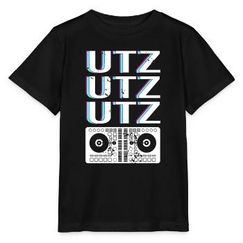 UTZ UTZ UTZ Cool Retro Techno Lover Designs - Stanley/Stella MINI CREATOR Kids’ T-Shirt - black - Front - Mikhail (115cm)