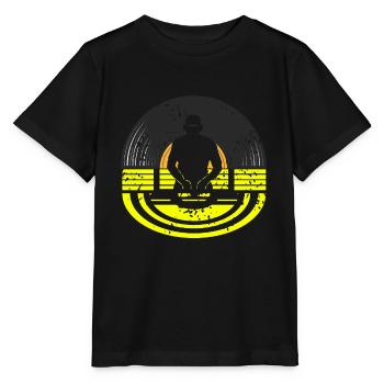 Cool Retro DISC JOCKEY Deejaying Lover T-Shirt - Stanley/Stella MINI CREATOR Kids’ T-Shirt - black - Front - Mikhail (115cm)