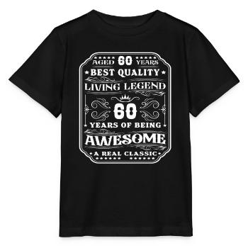60 Geburtstag 60 Jahre Mann 60 jahre legende 60 - Stanley/Stella Kinder T-Shirt MINI CREATOR  - Schwarz - Vorne - Mikhail (115cm)