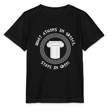 Antike Griechische Mythologie und Griechisches - Stanley/Stella Kinder T-Shirt MINI CREATOR  - Schwarz - Vorne - Mikhail (115cm)