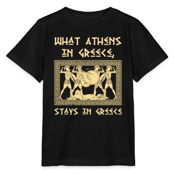 Antike Griechische Mythologie und Griechisches - Stanley/Stella Kinder T-Shirt MINI CREATOR  - Schwarz - Vorne - Mikhail (115cm)