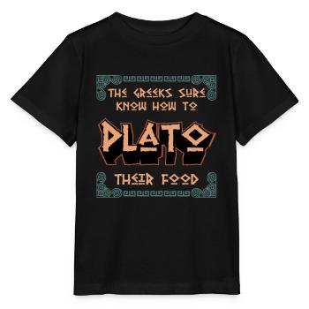 Griechische Mythologie und Griechisches Essen - Stanley/Stella Kinder T-Shirt MINI CREATOR  - Schwarz - Vorne - Mikhail (115cm)