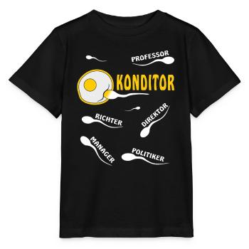 KONDITOR - Stanley/Stella Kinder T-Shirt MINI CREATOR  - Schwarz - Vorne - Mikhail (115cm)