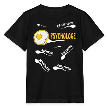 PSYCHOLOGE - Stanley/Stella Kinder T-Shirt MINI CREATOR  - Schwarz - Vorne - Mikhail (115cm)