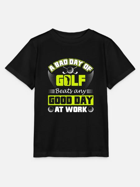 Bad Day of Golf - Stanley/Stella Kinder T-Shirt MINI CREATOR  - Schwarz