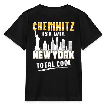 CHEMNITZ IST WIE NEW YORK - Stanley/Stella Kinder T-Shirt MINI CREATOR  - Schwarz - Vorne - Mikhail (115cm)