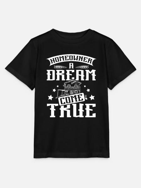Homeowner a dream come true - Stanley/Stella Kinder T-Shirt MINI CREATOR - Schwarz