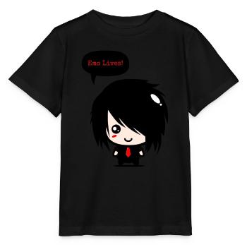 EMO lebt | Jungen Emo Kleidung | Emocore-| Emo Musik - Stanley/Stella Kinder T-Shirt MINI CREATOR  - Schwarz - Vorne - Mikhail (115cm)