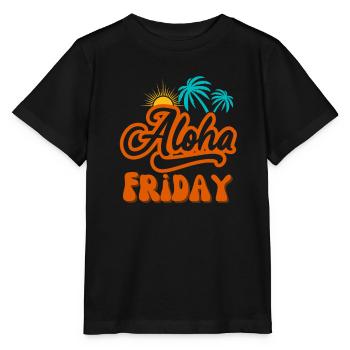Aloha Vendredi J’adore vendredi vendredi week-end - T-shirt bio MINI CREATOR Stanley/Stella Enfant - noir - Devant - Mikhail (115cm)