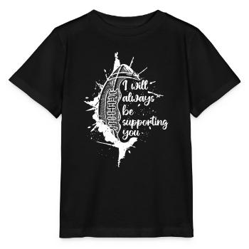 Je vous soutiendrai toujours le football - T-shirt bio MINI CREATOR Stanley/Stella Enfant - noir - Devant - Mikhail (115cm)