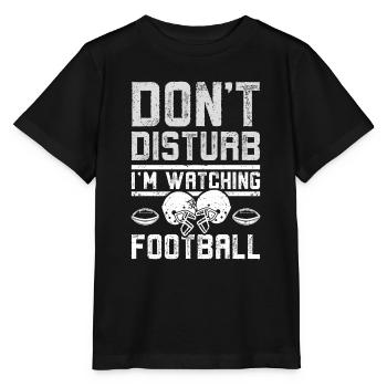 Ne dérangez pas, je regarde le football - T-shirt bio MINI CREATOR Stanley/Stella Enfant - noir - Devant - Mikhail (115cm)