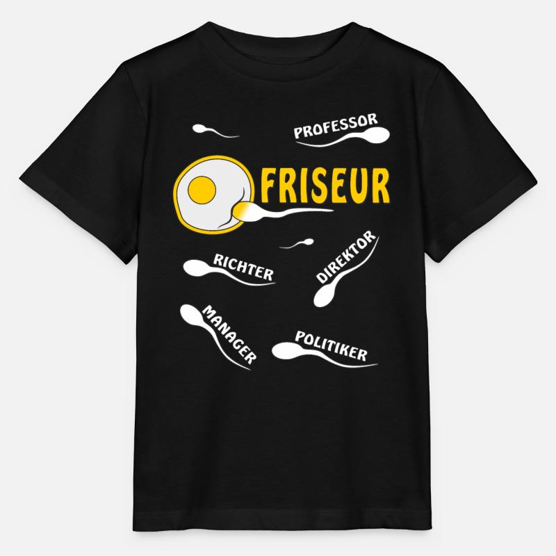 FRISEUR - Stanley/Stella Kinder T-Shirt MINI CREATOR  - Schwarz