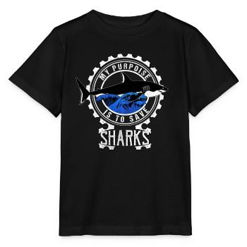 Requin Requin Plongeur Requin - T-shirt bio MINI CREATOR Stanley/Stella Enfant - noir - Devant - Mikhail (115cm)