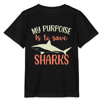 Requin Requin Plongeur Requin - T-shirt bio MINI CREATOR Stanley/Stella Enfant - noir - Devant - Mikhail (115cm)