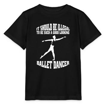 Ballet Gift Dance Dancer Ballerina Dance Class - Stanley/Stella MINI CREATOR Kids’ T-Shirt - black - Front - Mikhail (115cm)