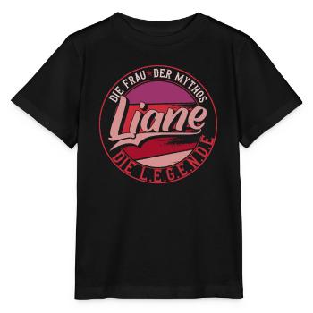 Die frau der Mythos die Legende Liane Geschenk - Stanley/Stella Kinder T-Shirt MINI CREATOR  - Schwarz - Vorne - Mikhail (115cm)