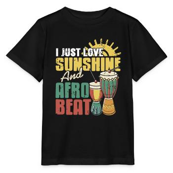 J’adore Sunshine & AFROBEAT Cool Retro Designs - T-shirt bio MINI CREATOR Stanley/Stella Enfant - noir - Devant - Mikhail (115cm)