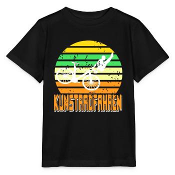 Retro Vintage ART CYCLING Cool Art Cycler - Stanley/Stella MINI CREATOR Kids’ T-Shirt - black - Front - Mikhail (115cm)